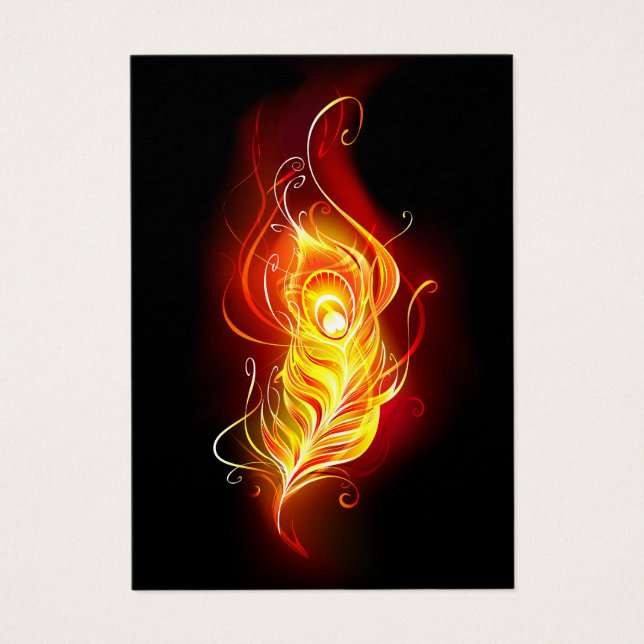 Vuur Pauwveer Visitekaartje (Voorkant)