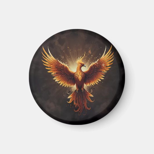 Vuur Phoenix Kussen Magneet (Voorkant)