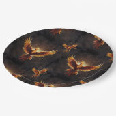Vuur Phoenix Kussen Papieren Bordje (Gekanteld)