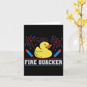 Vuur Quacker Rubber Eend 4 juli Vuurwerk Kaart (Gele Bloem)