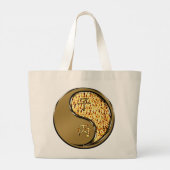 Vuur Rat Grote Tote Bag (Achterkant)