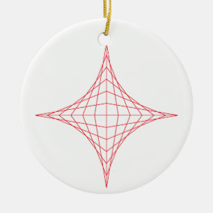 Vuur (rood) keramisch ornament