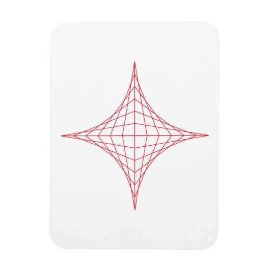 Vuur (rood) magneet (Verticaal)