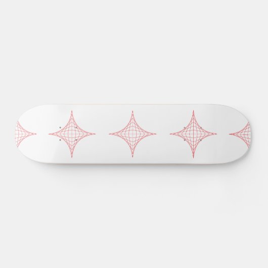 Vuur (rood) persoonlijk skateboard (Horizontaal)