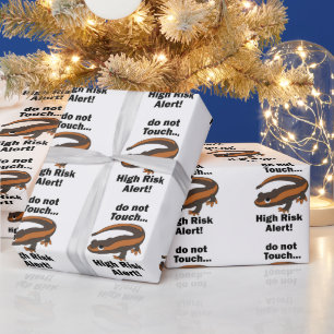 Vuur Salamander Niet Aanraken Hoog Risico Waarschu Cadeaupapier