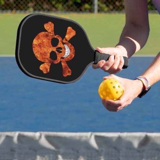 Vuur Schedel En Gekruiste Botten Pickleball Paddle (Insitu)