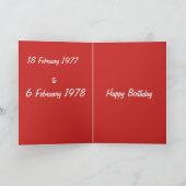 Vuur Slang Verjaardag Kaart (Binnen)