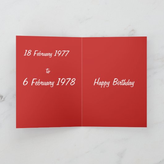 Vuur Slang Verjaardag Kaart (Binnen)