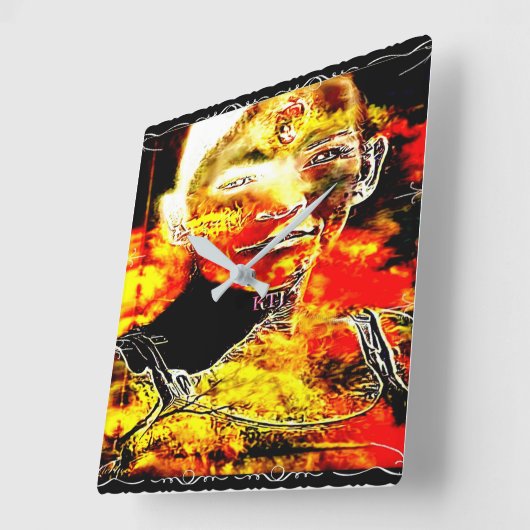 Vuur Snoep 01 Vierkante Klok (Hoek)