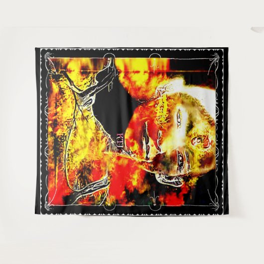 Vuur Snoep 01 Wandkleed (Voorkant (horizontaal))