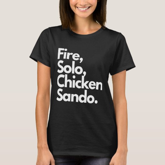 Vuur Solo Kip Sando T-shirt (Voorkant)