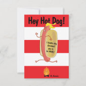 Vuur Springen Hot Kinder School Valentijnsdag Kaar Bedankkaart (Voorkant)