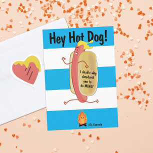 Vuur Springen Hot Kinder School Valentijnsdag Kaar Bedankkaart