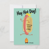 Vuur Springen Hot Kinder School Valentijnsdag Kaar Bedankkaart (Voorkant)