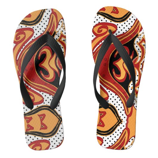 Vuur Teenslippers (Voetbed)