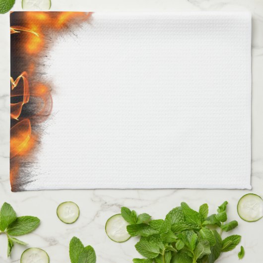 Vuur! Theedoek (Gevouwen)