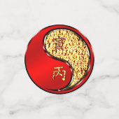 Vuur Tijger Confetti (Kleine voorkant)