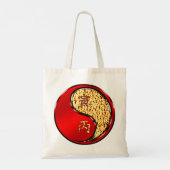 Vuur Tijger Tote Bag (Achterkant)
