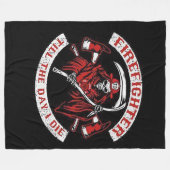 Vuur tot de dag dat ik sterf fleece deken (Voorkant (Horizontaal))