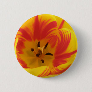 Vuur Tulpen Knop Ronde Button 5,7 Cm