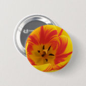 Vuur Tulpen Knop Ronde Button 5,7 Cm (Voorkant /achterkant)