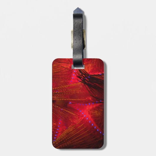 Vuur Urchin Bagage Label (Achterkant verticaal)