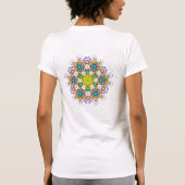 Vuur van creatie Mandala 2 T-shirt (Achterkant)