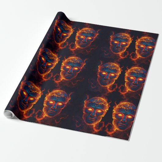 Vuur van de goden. cadeaupapier (Uitgerold)