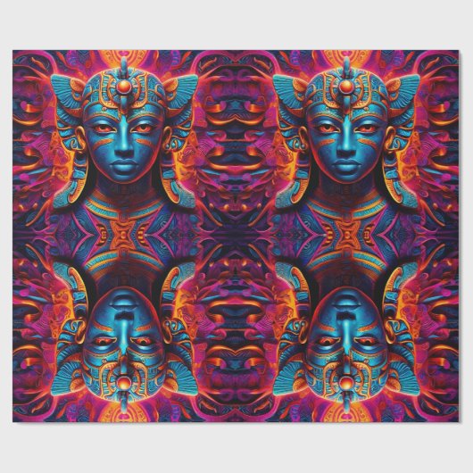 Vuur van de goden cadeaupapier (Vlak)