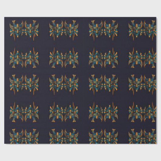 Vuur van de Goden Gift Label Cadeaupapier (Vlak)