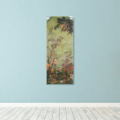 Vuur, van een reeks panelen die canvas afdruk (Insitu (Houten vloer))