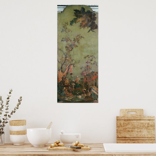 Vuur, van een reeks panelen die poster (Keuken)