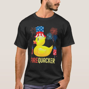 Vuur van patriottische vuurvaste stof van 4 juli t-shirt