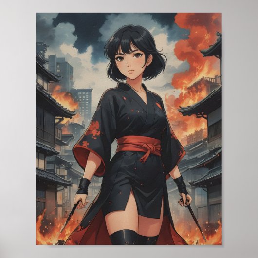 vuur van vastberadenheid poster (Voorkant)