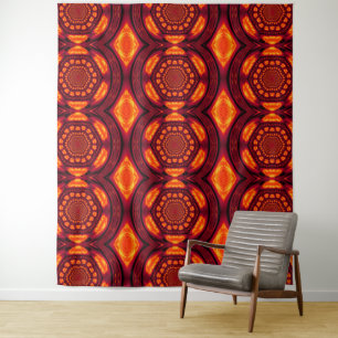 Vuur Veer Droomvanger Rood 4 Wandtapijt Wandkleed
