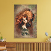 VUUR - Verpakt canvas Afdruk (Insitu (Woonkamer))
