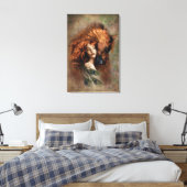VUUR - Verpakt canvas Afdruk (Insitu (Slaapkamer))