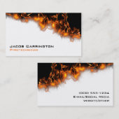 Vuur! Visitekaartje (Voorkant / Achterkant)