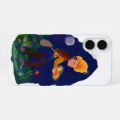Vuur vlam iPhone 16 hoesje (Achterkant horizontaal)