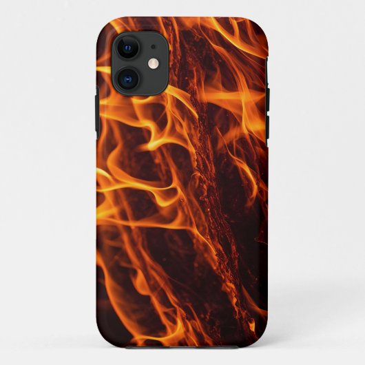 Vuur vlam macro in open haard Case-Mate iPhone case (Achterkant)