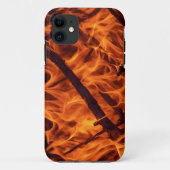 Vuur vlammacro in open haard Case-Mate iPhone case (Achterkant)