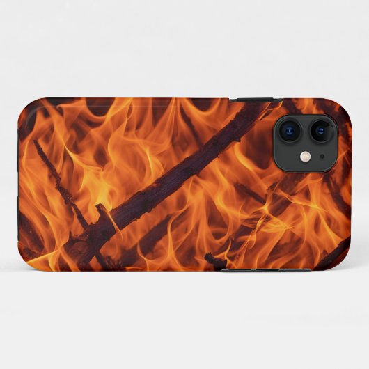 Vuur vlammacro in open haard Case-Mate iPhone case (Achterkant (horizontaal))