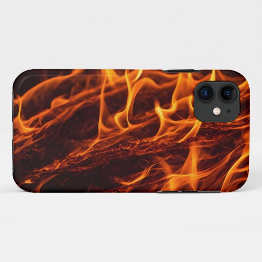 Vuur vlammacro in open haard Case-Mate iPhone case (Achterkant (horizontaal))