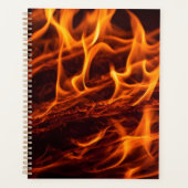 Vuur vlammacro in open haard planner (Voorkant)
