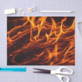 Vuur vlammacro in open haard tissuepapier (Craft)