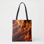 Vuur vlammacro in open haard tote bag (Voorkant)