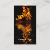 Vuur Vlammen Brandende Hete Passie Visitekaartjes (Achterkant)