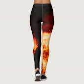 Vuur vulkaanvuren heet! leggings (Achterkant)