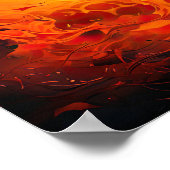 Vuur Waterenergie Moderne Kunst Poster (Hoek)