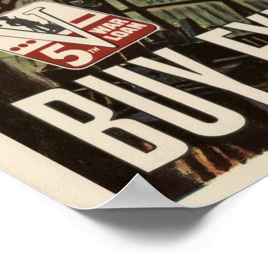 Vuur weg! Koop extra-oorlogsobligaties Poster (Hoek)